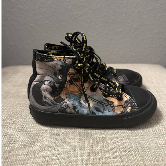 Converse Infant Boys Chuck Taylor All-Star Batman Sneakers Size US 8 - Picture 9 of 13